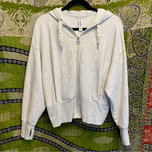 Athleta Heather Gray Speckled Balance Sweatshirt Size Small - Picture 2 of 13